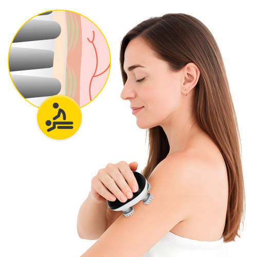 Масажна подушка  4FIZJO Smart Head Massager Black - фото №2